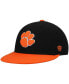 ფოტო #1 პროდუქტის Men's Black, Orange Clemson Tigers Team Color Two-Tone Fitted Hat