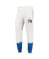 Men's Oatmeal Philadelphia 76ers Double Dribble Tie-Dye Fleece Jogger Pants