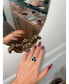 Фото #2 товара Кольцо heyMAEVE с черной эмалью, покрытое золотом 18K