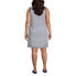 Фото #6 товара Plus Size Cotton Jersey Sleeveless Swim Cover-up Dress Print