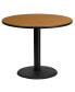 Фото #3 товара 36" Round Laminate Table Top With 24" Round Table Height Base