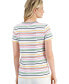 ფოტო #2 პროდუქტის Women's Getaway Striped Short-Sleeve V-Neck Top