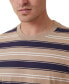 Фото #3 товара Men's Loose Fit Stripe T-shirt