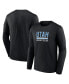 Men's Black Utah Hockey Club Secondary Logo Long Sleeve T-Shirt