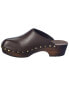 Фото #2 товара Khaite Lucca Leather Clog Women's Brown 36