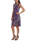 Фото #3 товара Платье женское Donna Ricco с асимметричным подолом Twisted Asymmetrical-Hem Printed Dress