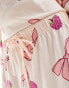 Фото #2 товара ASOS DESIGN Tall bow and fruit long sleeve top & trouser pyjama set in pink