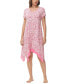 ფოტო #1 პროდუქტის Women's Printed Short Sleeve Sleepshirt