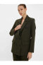 Фото #1 товара Пиджак Koton Oversize Blazer Ceket 4WAK50118UW Хаки