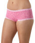 Фото #3 товара Lace Trim Microfiber Boyshort Underwear 40760