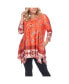 Фото #2 товара Women's Plus Size Victorian Print Tunic Top with Pockets