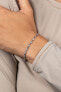 Sparkling silver bracelet with zircons BRC111W