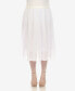 ფოტო #1 პროდუქტის Plus Size Pleated Chiffon Midi Skirt