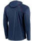 ფოტო #4 პროდუქტის Men's Navy New England Patriots Raglan Long Sleeve Hoodie T-shirt