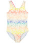 Kid Floral Print 1-Piece Swimsuit 12