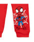 ფოტო #6 პროდუქტის Toddler Boys Spidey and His Amazing Friends Fleece Pullover Hoodie and Pants Outfit Set to (2T - 7-8)