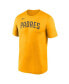 Men's Gold San Diego Padres New Legend Wordmark T-shirt