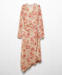 ფოტო #5 პროდუქტის Women's Asymmetrical Hem Floral Dress