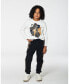 Фото #2 товара Big Boys Long Sleeve T-Shirt With Print Off White