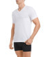 Фото #4 товара Men's Performance Cotton V- Neck Undershirt, Pack of 3