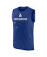 Фото #3 товара Men's Royal Los Angeles Dodgers Exceed Performance Tank Top