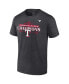 Фото #3 товара Men's Heather Charcoal Texas Rangers 2023 American League Champions Locker Room T-shirt