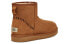 Угги мужские UGG CLASSIC MINI CHE, коричневые 45 - фото #4