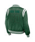 Women's Green New York Jets Bomber Full-Zip Jacket