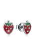 Фото #1 товара Playful silver earrings Strawberries Sweet 5120E000-19