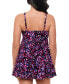 Фото #2 товара Women's Abstract Printed One-Piece Swimsuit, Created for Macy's