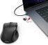 Фото #4 товара Hama Maus kabellos für Linkshänder ergonomisch (Linkshänder-Maus ohne Kabel, Wireless Funkmaus, USB Empfänger, vertikal, 800-1600 dpi, 3 Tasten inkl. Browser-Tasten, 2,4 GHz) schwarz