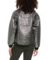 Фото #2 товара The Great The Metallic Bomber Jacket Women's