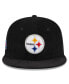 Фото #4 товара Men's Black Pittsburgh Steelers Throwback Cord 59FIFTY Fitted Hat