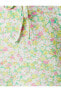 Фото #12 товара Çiçekli Mini Elbise Kolsuz Fırfırlı Büzgülü