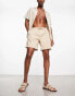 GANT logo drawstring woven shorts in beige Бежевый, XS - фото #2