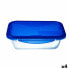 Фото #1 товара Герметичная коробочка для завтрака Pyrex Cook&go 30 x 23 cm 3,3 L Прямоугольный Синий Cтекло (4 штук)