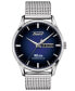 ფოტო #1 პროდუქტის Men's Swiss Automatic Heritage Visodate Powermatic 80 Stainless Steel Mesh Bracelet Watch 42mm