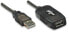 Фото #2 товара Manhattan USB-A to USB-A Extension Cable - 10m - Male to Female - Active - 480 Mbps (USB 2.0) - Daisy-Chainable - Built In Repeater - Equivalent to USB2AAEXT10M - Hi-Speed USB - Black - Three Year Warranty - Blister - 10 m - USB A - USB A - USB 2.0 - Male/Female -