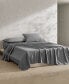 Фото #1 товара Washed Percale Cotton Solid 4 Piece Sheet Set, Queen