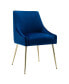 Upholstered Performance Velvet Accent Chair With Metal Leg