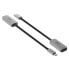 Фото #2 товара Club 3D CAC-1567 - USB Type C - DisplayPort - Male/Female - 0.22 m - Black - Silver
