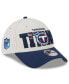Фото #1 товара Men's Stone, Navy Tennessee Titans 2023 NFL Draft 39THIRTY Flex Hat