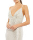 Фото #2 товара Women's Ieena Plunge Neck Ombre Sequin Gown