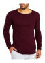 ფოტო #1 პროდუქტის Men's Slim Fit CrewNeck Long T-Shirt | Classic Stylish Longsleeve Round Neck Tee | Bordeaux | S-Size