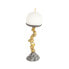 Candleholder Romimex Black Golden Aluminium 12 x 24 x 11 cm