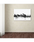 Фото #3 товара Michael Tompsett 'Sacramento CA Skyline B&W' Canvas Art - 12" x 19"