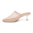 Фото #3 товара Matisse Bette Square Toe Mesh Kitten Heels Mules Womens Beige Dress Casual BETTE