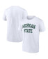 Фото #2 товара Men's White Michigan State Spartans Basic Arch T-shirt