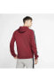 Фото #2 товара Sportswear Swoosh Men's Pullover Fleece Hoodie - Red