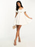 Фото #2 товара Forever New Petite twist mini dress in ivory